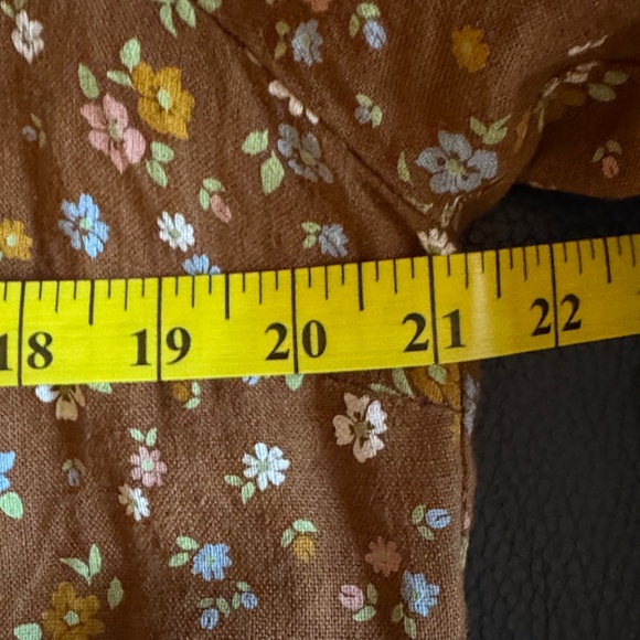 NotPerfectLinen NPL SYMI V-neck linen dress in beautiful floral pattern - Picture 9 of 9